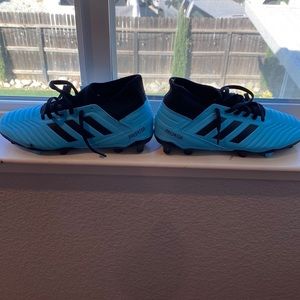 Blue soccer cleats!